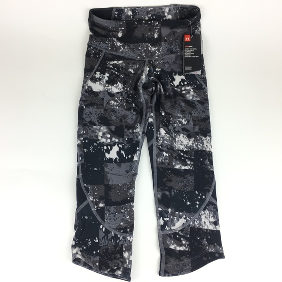 Under Armour‎ Fly Fast Printed Black Small Capri - Picture 4 of 8